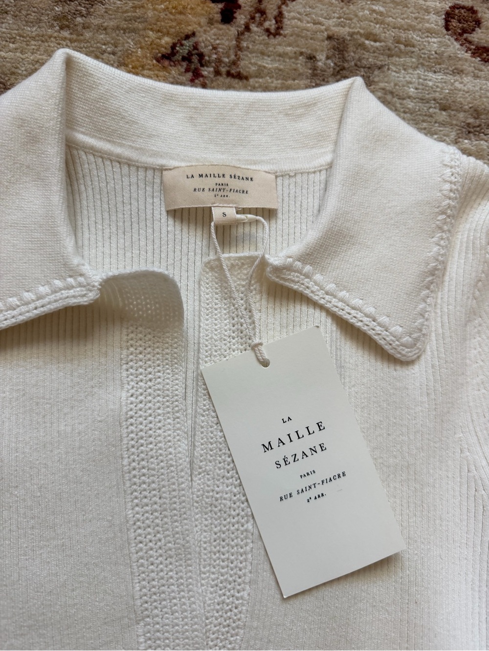 NEW: Sezane Eloy Jumper : Ecru - Picture 3 of 5